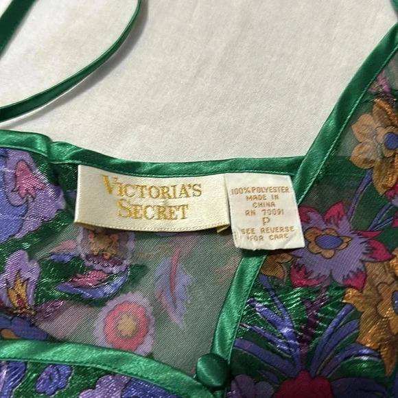 Vintage Victoria Secret Sexy Floral Night Romper Sleepwear XS/S - Picture 5 of 6